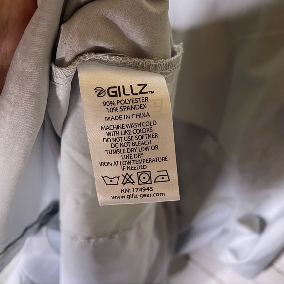 Gillz Short Sleeve Polo Button Up Fishing Shirt Mens Medium - Picture 6 of 6